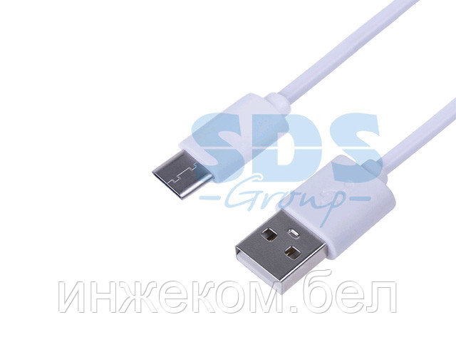 Шнур USB 3.1 type C (male)-USB 2.0 (male) 1 м белый REXANT - фото 1 - id-p204142882