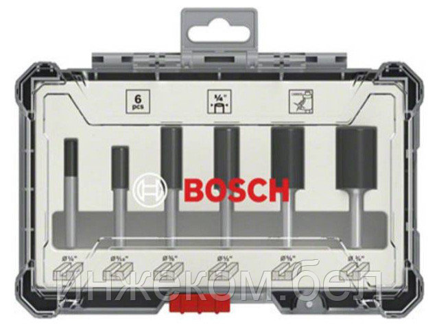 Набор пазовых фрез 1/4 дюйма (6шт) BOSCH