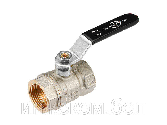 Кран шаровый 1/2" стандарт вн.-вн. ручка General Fittings - фото 1 - id-p204142458