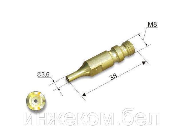 Мундштук внутренний №4П (50-100мм) к резаку Р3 300 П ДОНМЕТ - фото 1 - id-p204142462