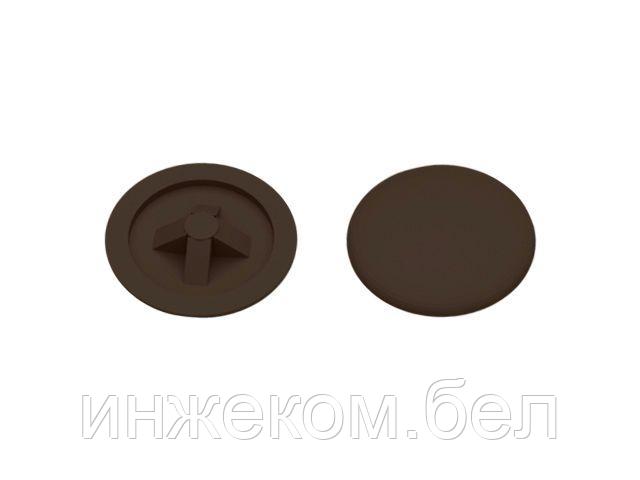 Заглушка для самореза PH2, декоративная темно-коричневая (50 шт в зип-локе) STARFIX