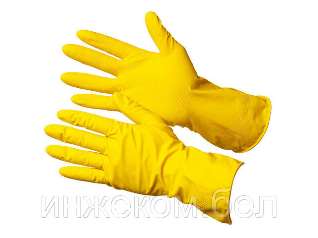 Перчатки латексные тип 2 К20 р.7 (S) (защита от кислоты до 20%) - фото 1 - id-p204144834