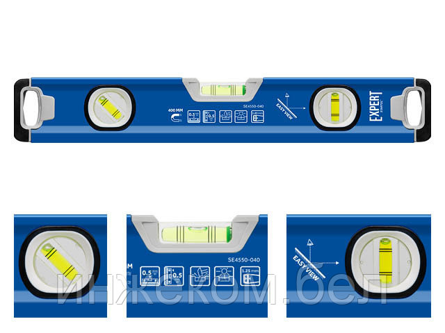Уровень 400мм магнитный EXPERT STARTUL (SE4550-040) (зеркальный глазок, усиленные магнитные свойства, - фото 1 - id-p204146267