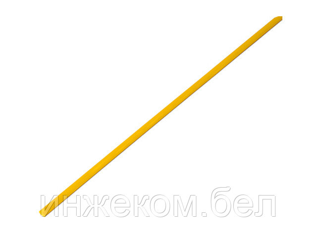 Термоусадочная трубка 2,5 / 1,25 мм, желтая (упак. 50 шт. по 1 м) REXANT - фото 1 - id-p204145587