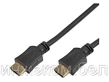 Шнур HDMI - HDMI без фильтров, длина  1 метров, (GOLD) (PE пакет)  PROconnect