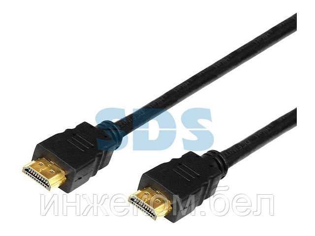 Шнур HDMI - HDMI с фильтрами, длина 1,5 метра (GOLD) (PE пакет) PROconnect - фото 1 - id-p204145606