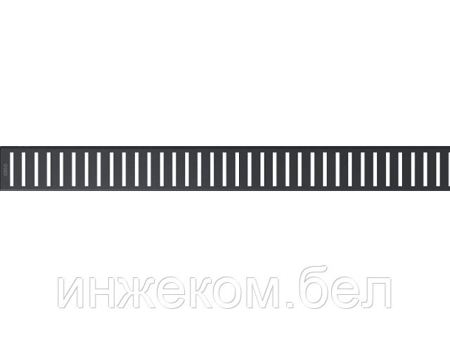Решетка для водоотводящего желоба (черный мат) PURE-850BLACK, Alcaplast - фото 1 - id-p204144929