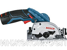 Аккум. циркулярная пила BOSCH GKS 12V-26 в кор. (12.0 В, 1 акк., 2.0 А/ч, Li-Ion, 85х15 мм, до 27 мм)