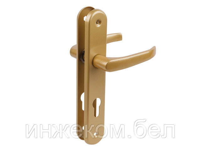 Ручка дверная LENOX 72WB на длинной планке (золото) (gamar)