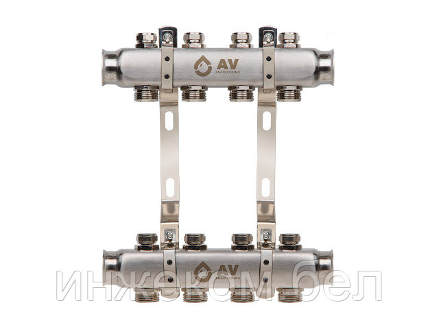 Коллекторная группа AVE162, 4 вых. AV Engineering (PRO серия Для отопления (радиаторы))