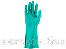 Перчатки К80 Щ50 нитриловые защитные промышленные, р-р 8/М, зеленые, JetaSafety (Защитные промышленные