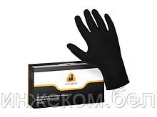 Перчатки нитриловые ультрапрочные, р-р 8/M черные, (уп. 100 шт.), Jeta Safety