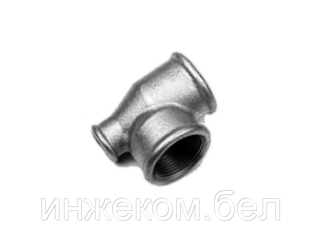 Тройник ред. 1 1/4"х1 1/4"х1/2" черный TITAN (Livarna TITAN) - фото 1 - id-p204143998