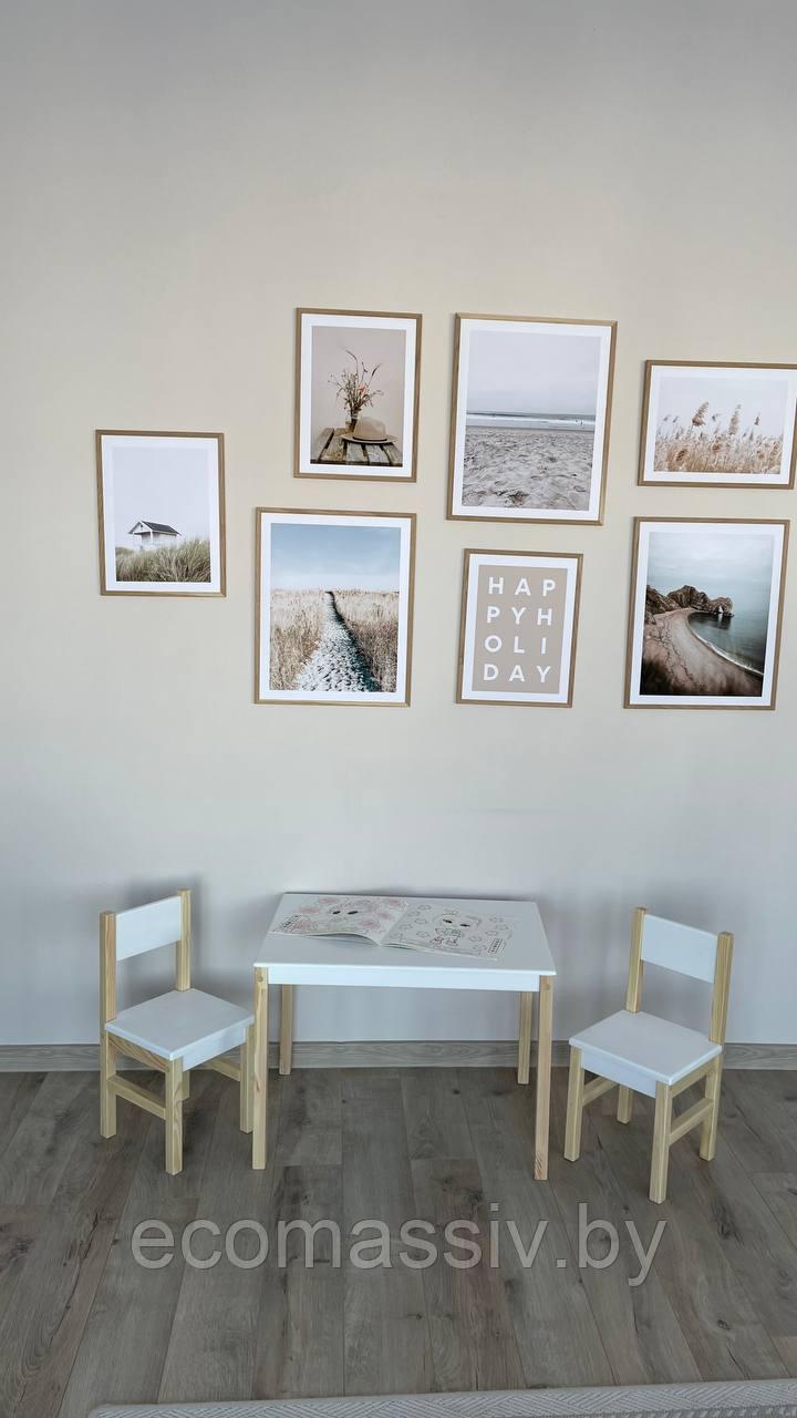 Набор детской мебели стол и 2 стула - фото 2 - id-p169901949