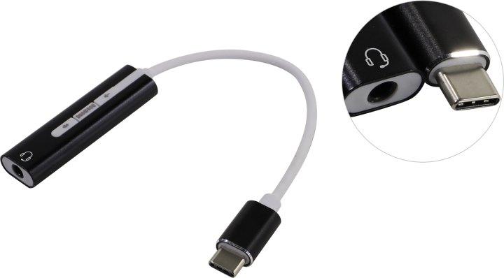 ORIENT AU-05PLB, Адаптер USB to Audio (звуковая карта), jack 3.5 mm (4-pole) для подключения телефонной - фото 1 - id-p204152996