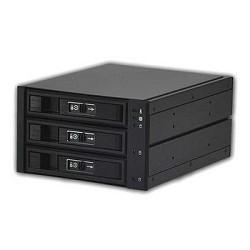 Procase L3-203-SATA3-BK {Hot-swap корзина 3 SATA3/SAS 6Gb, черный, с замком, hotswap aluminium mobie rack - фото 1 - id-p204152649