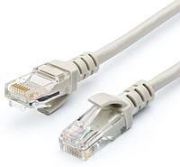 Патч-корд UTP 0.5 m, литой, RJ45, Cat.5e, Atcom серый ATcom AT9159