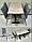 Обеденный, кухонный стул "Квадро" на металлокаркасе "4L". Нагрузка до 120 кг. На выбор 300 обивок и цвет ножек, фото 3