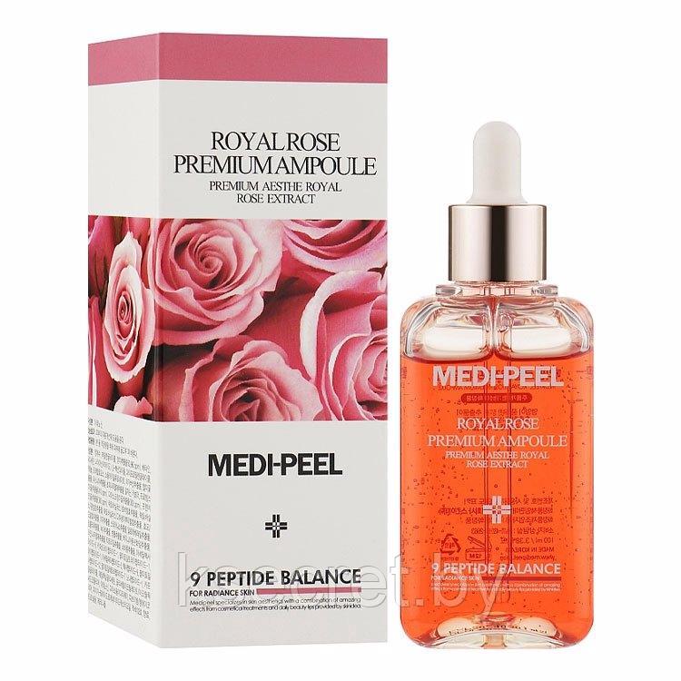 [MEDI-PEEL] Сыворотка для лица антивозрастная с экстрактом розы Royal Rose Premium Ampoule, 100 мл - фото 2 - id-p204162179