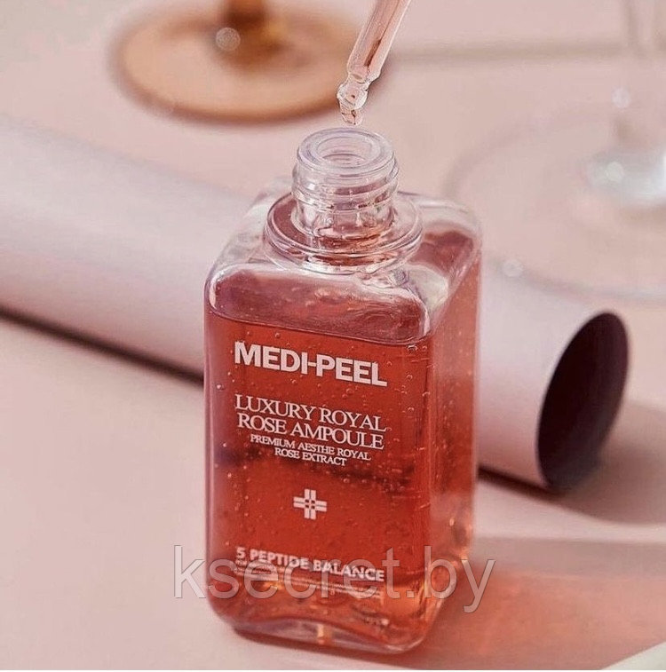 [MEDI-PEEL] Сыворотка для лица антивозрастная с экстрактом розы Royal Rose Premium Ampoule, 100 мл - фото 4 - id-p204162179