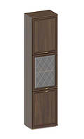 Шкаф-пенал с витриной Лером Карина ШК-1049-АТ (акация молдау)