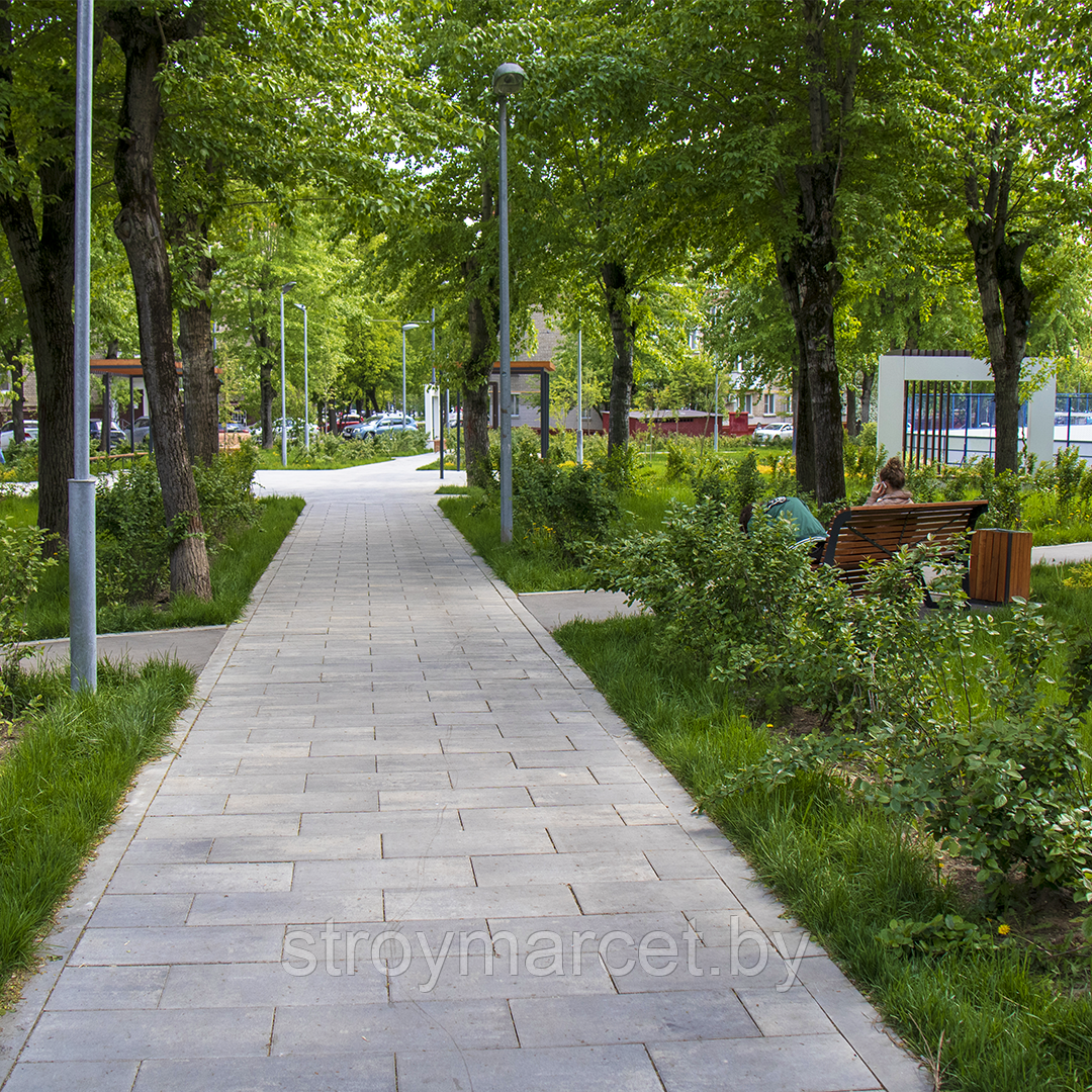 Тротуарная плитка Парк Плейс, 80 мм, ColorMix Актау, гладкая - фото 5 - id-p196064038