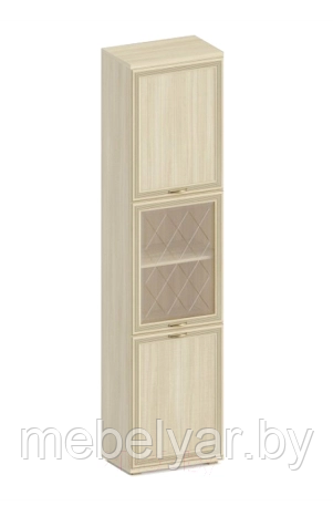 Шкаф-пенал с витриной Лером Карина ШК-1049-АС (ясень асахи) - фото 1 - id-p204162954