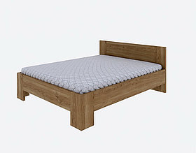 Кровать из цельноламельного дубового щита   Талер 160х200