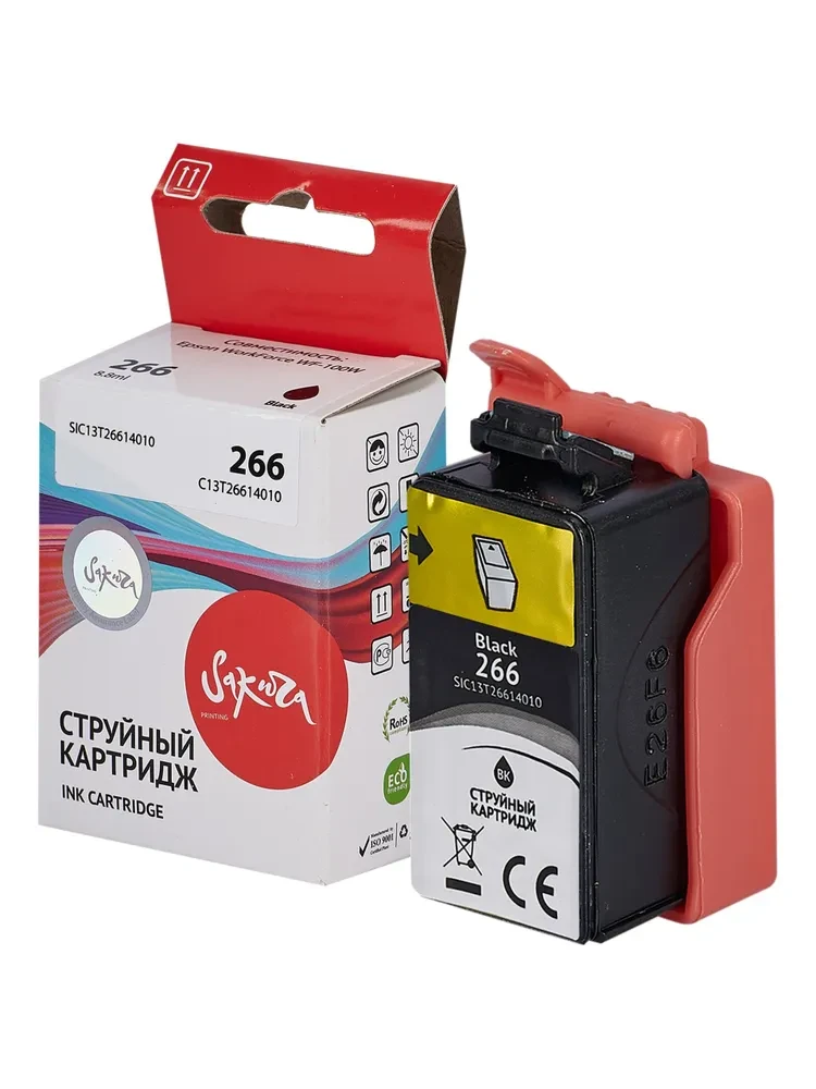 Картридж Epson WorkForce WF-100W (Sakura) C13T26614010 (266 Black)