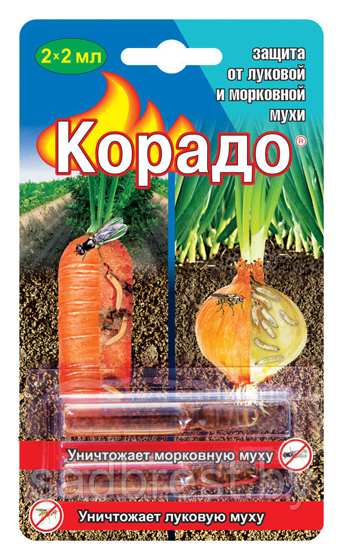 Инсектицид Корадо от луковой и морковной мухи (2х2мл)