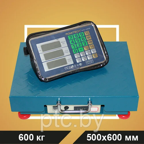 Беспроводные весы счетные платформенные электронные 600кг ROMITECH BLES-600, фото 2