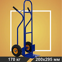 Тележка грузовая RUSKLAD КГ 170 с колёсами пневмо d 250мм