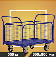 Тележка платформенная с сетчатыми бортами RUSKLAD ТС 2 (600х900) без колёс