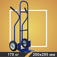 Тележка грузовая RUSKLAD КГ 170 с колёсами d 250мм литая резина