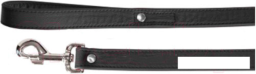 Поводок Camon DA084/G (кожаный с заклепками черный) - фото 1 - id-p202586595