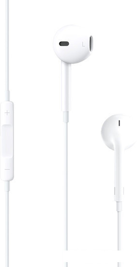 Наушники с микрофоном Apple EarPods с разъёмом 3.5 мм [MNHF2] - фото 1 - id-p202589207
