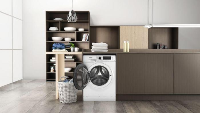 Стиральная машина HOTPOINT NSD 8249 D AVE RU, с фронтальной загрузкой, с паром, 8кг, 1200об/мин, инверторная - фото 3 - id-p203872709