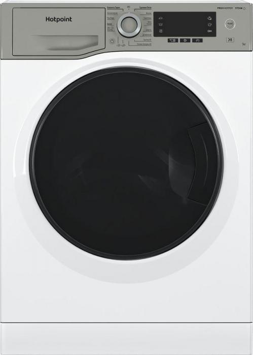 Стиральная машина HOTPOINT NSD 7249 UD AVE RU, с фронтальной загрузкой, с паром, 7кг, 1200об/мин, инверторная