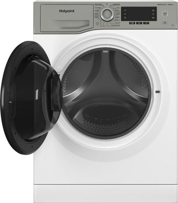 Стиральная машина HOTPOINT NSD 7249 UD AVE RU, с фронтальной загрузкой, с паром, 7кг, 1200об/мин, инверторная - фото 5 - id-p203872710