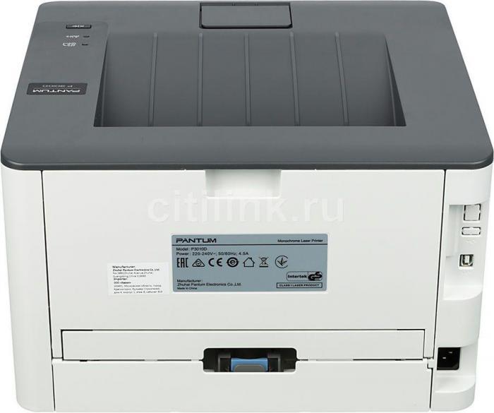 Принтер лазерный Pantum P3010D черно-белая печать, A4, цвет белый - фото 7 - id-p203872781