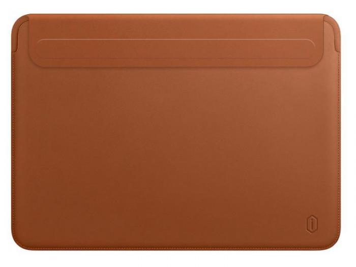 Аксессуар Чехол Wiwu для APPLE MacBook Air 13 Skin New Pro 2 Leather Sleeve Brown 6973218931296