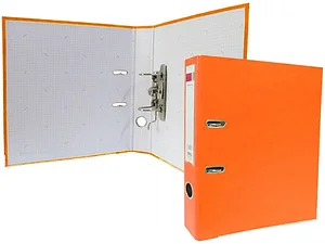 Папка-регистратор 75мм DELI ПВХ А4 оранжевый (Цена с НДС)