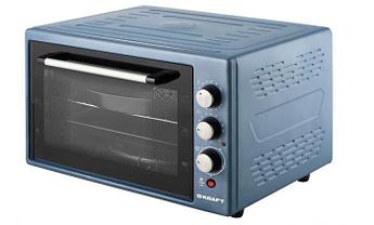 Домашняя мини печь для подогрева разогрева еды жарочная электрическая настольная духовка KRAFT KF-MO3804RKBU