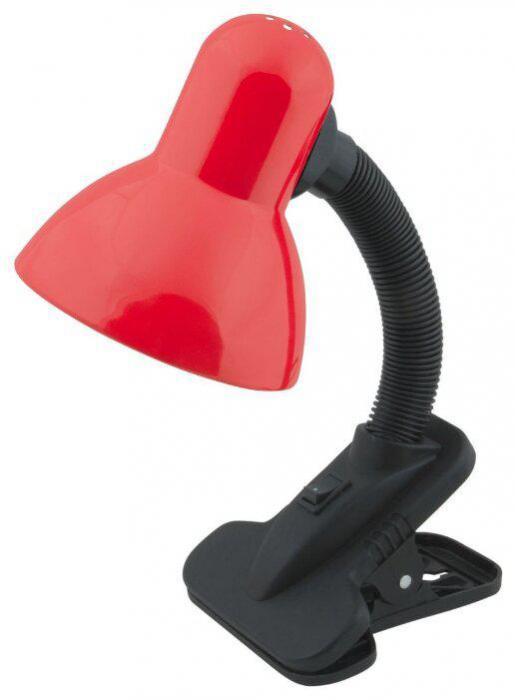 Настольная лампа на прищепке UNIEL TLI-206 красный светильник - фото 2 - id-p204097854