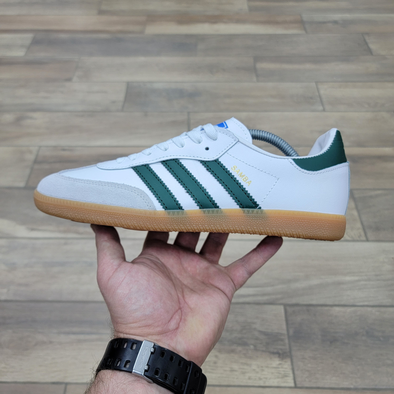 Кроссовки Adidas Samba OG FT White Green