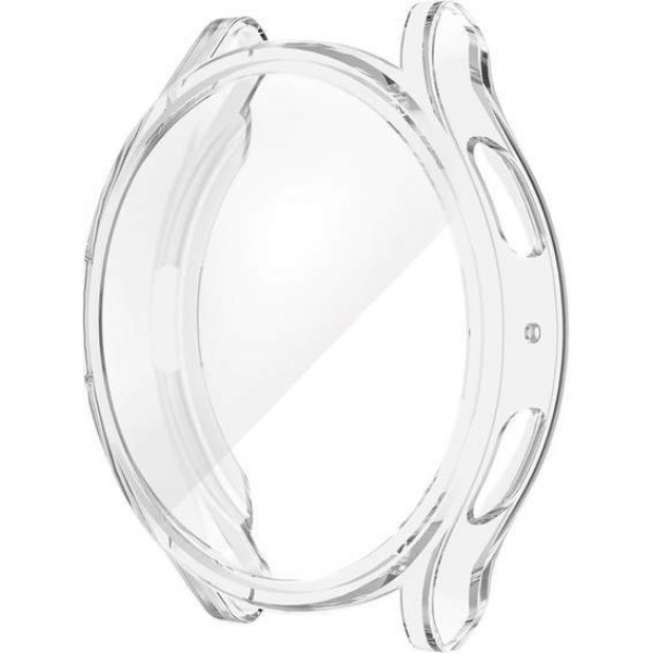 Силиконовый чехол Rumi для Samsung Galaxy Watch 4, 5, 6 40mm прозрачный - фото 1 - id-p203835298