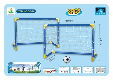 Детские футбольные ворота  60 см игровые мяч и насос для футбола переносные маленькие, набор для детей 2 шт в