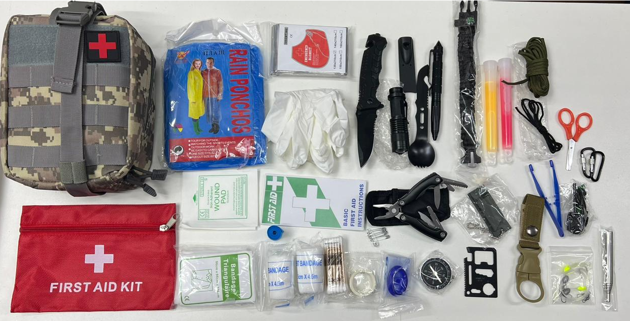 Тактическая сумка - аптечка укомплектованная 32 предмета / дорожный подсумок - аптечка для выживания / серая х - фото 6 - id-p204185918