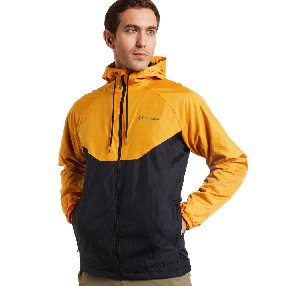 Куртка ветрозащитная мужская Columbia Spire Heights III Jacket желтый - фото 1 - id-p186169669