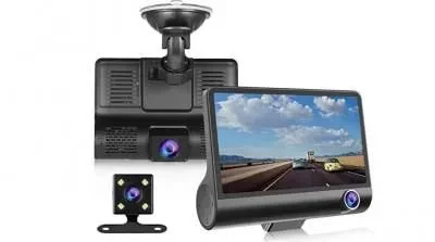 Видеорегистратор автомобильный с 3 камерами VIDEO CARDVR С8 Full HD 1080 - фото 1 - id-p204185956